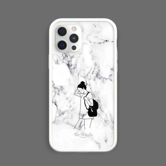 Girl Marble Phone Case / Rhino Shield Mod NX / Rhinoshield 1枚目の画像