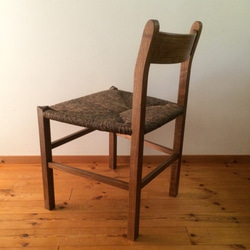 泥染め和紙編み　椅子　 ch1503 　 4枚目の画像
