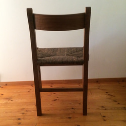 泥染め和紙編み　椅子　 ch1503 　 5枚目の画像
