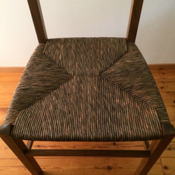 泥染め和紙編み　椅子　 ch1503 　 8枚目の画像