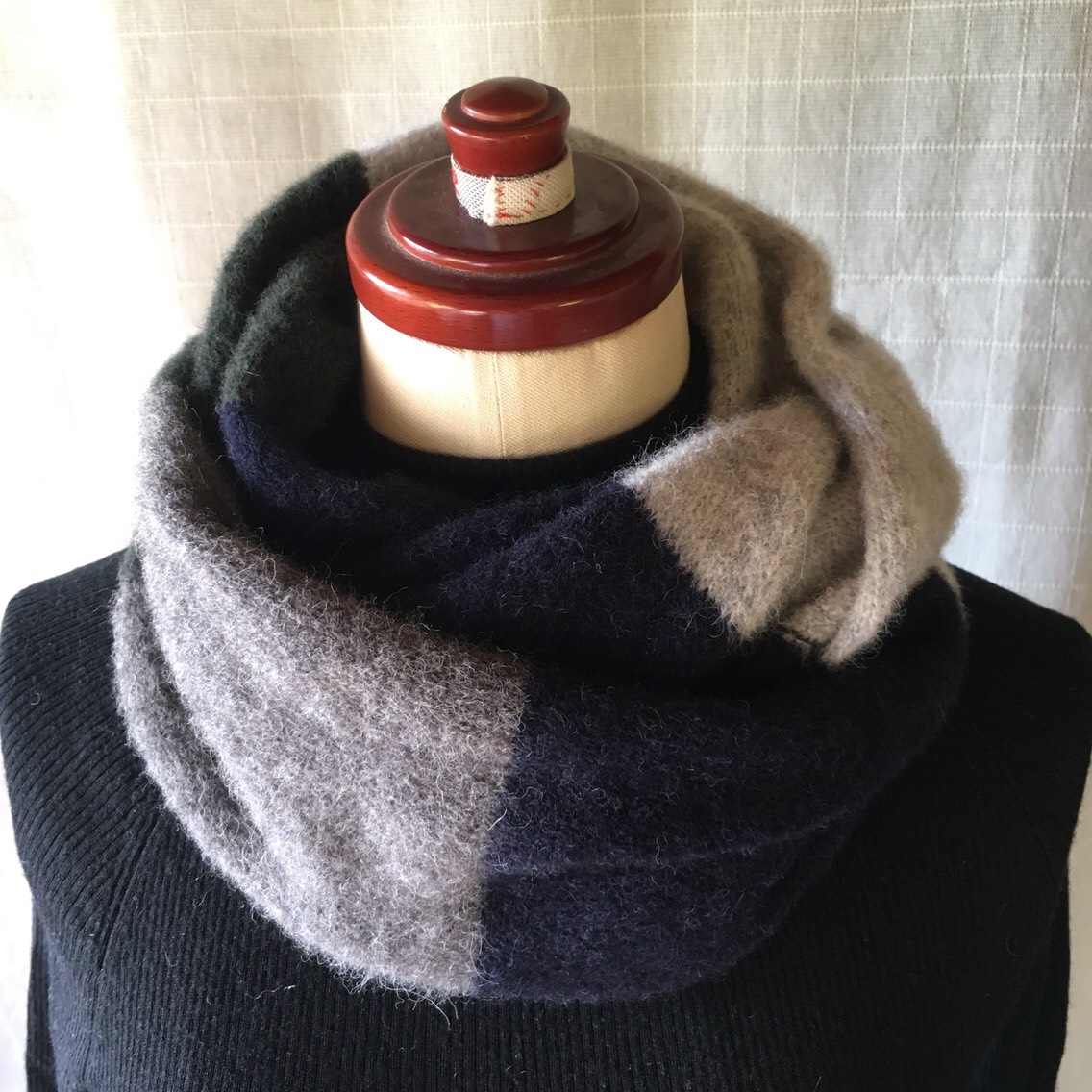 ふわふわ♪ベビーアルパカのニットスヌード