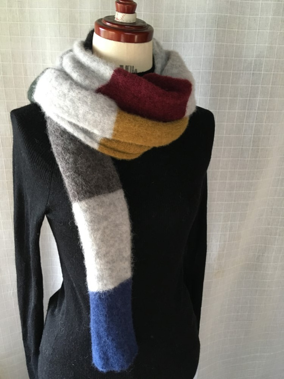 ふわふわベビーアルパカの長いマフラー マフラー Pelle 通販｜Creema 