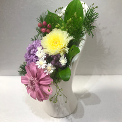 【仏花】プリザーブドフラワーのミニ仏花 3枚目の画像