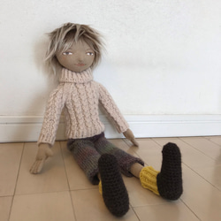 少年 布製人形 1枚目の画像