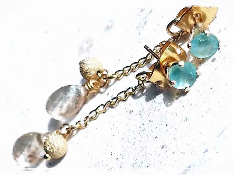 グランディディエライト＆サンストーン・光のピアス