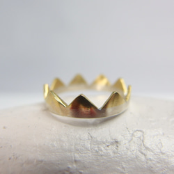 王冠リング ツートンカラー 【silver&brass】 指輪・リング Norcca