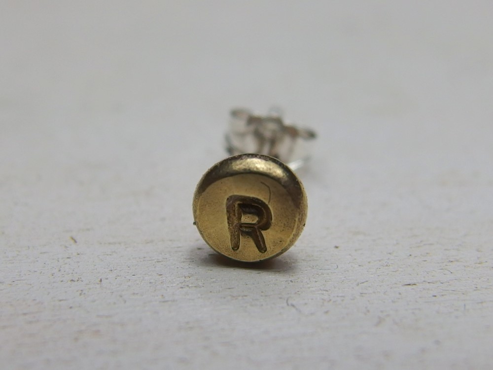 10K刻印ピアス　リング 10K刻印ピアス リング