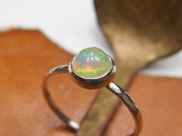 オパール　リング　オパール　指輪　17号 オパール リング17号 - オパール専門店 Flashfire-Opals-Japan