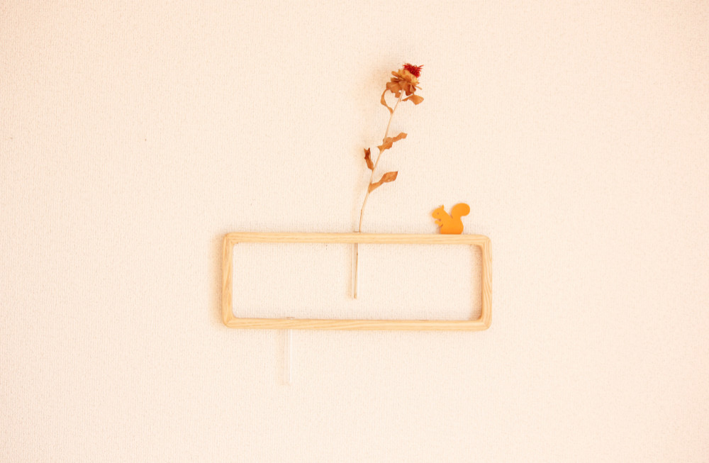 一輪挿し「answer frame」 (Lサイズ)ホワイトアッシュ