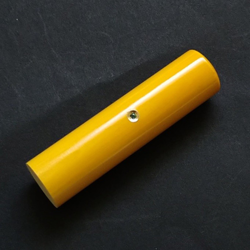 龍雲姓名判断鑑定印鑑☆本つげ16.5mm印鑑箱セット K18エメラルド付  