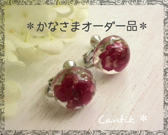 かなさまオーダー品 イヤリング・ノンホールピアス Cantik* 通販 