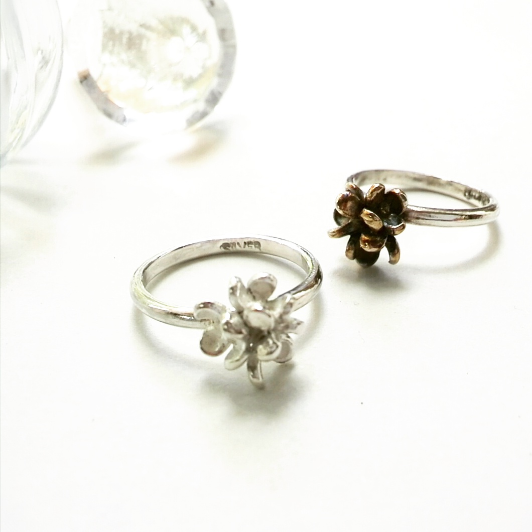 【受注制作】金木犀(銀木犀)のsilver ring