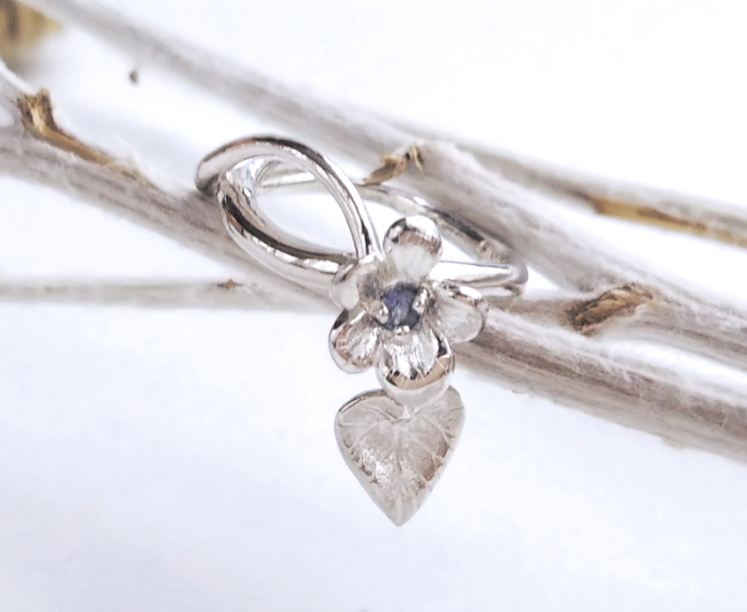 【受注制作】すみれリング(タンザナイト)(silver925)