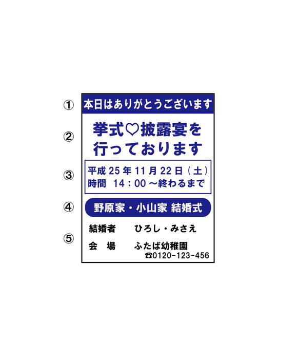 【送料無料】♡結婚式用工事現場看板♡ ウェルカムボード ウェルカムスペース 発泡パネルボード 3枚目の画像