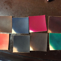 スマホ手帳型ケース レザー革使用 染色できます 8色 6枚目の画像