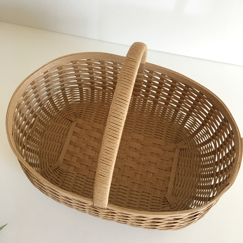 収納かご バスケット 大きめカゴ 深めかご（クラフト）パンかご 収納