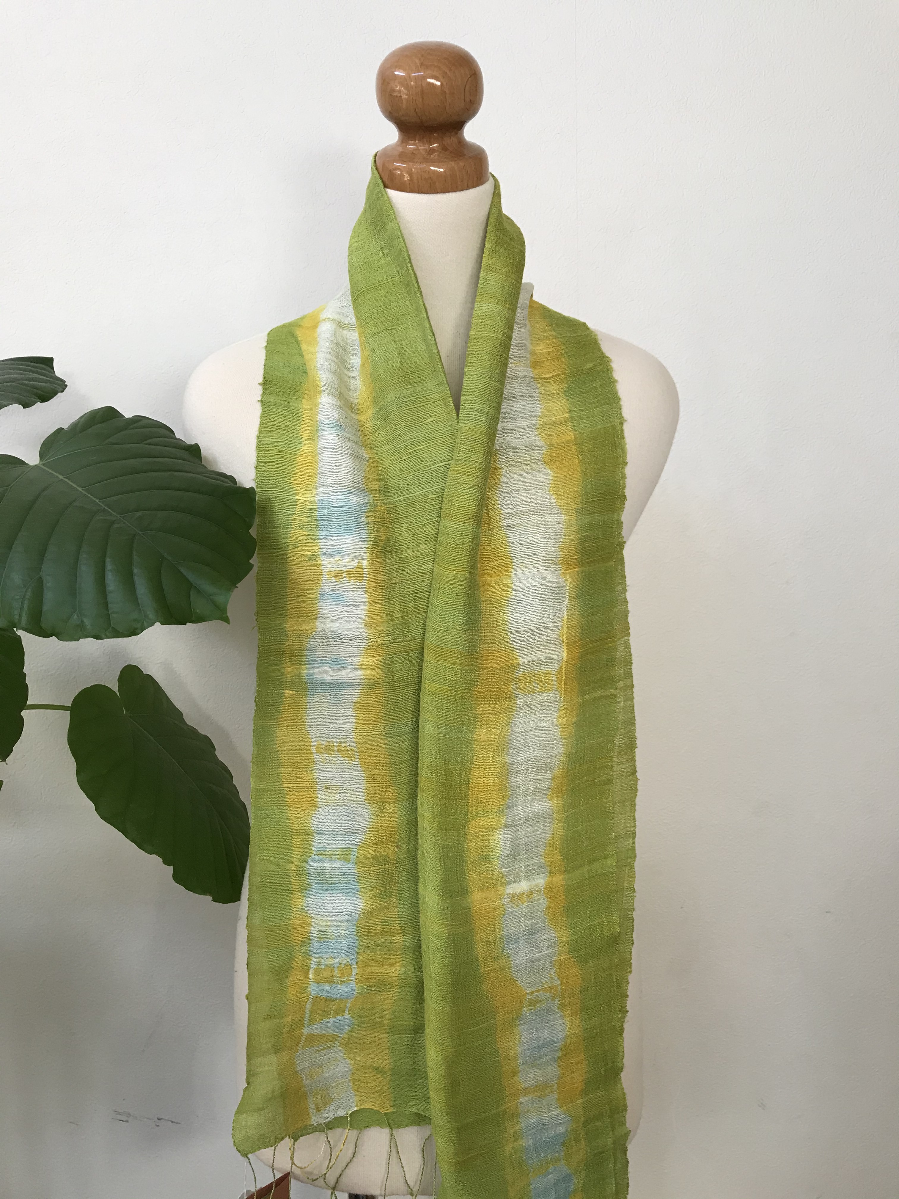 草木染 シルクストール