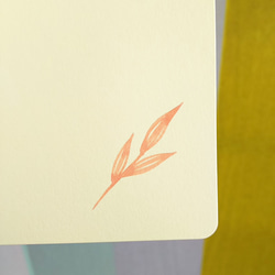 草花のグリーティングカード(原画) 2枚目の画像