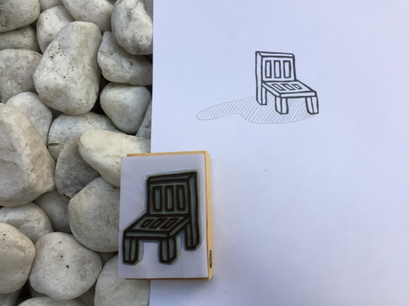 「椅子」手刻印章 / “The Chair” Handmade Stamp 第2張的照片