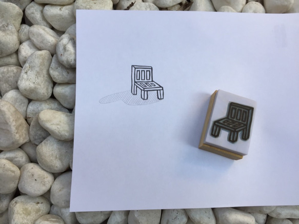 「椅子」手刻印章 / “The Chair” Handmade Stamp 第3張的照片