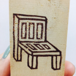 「椅子」手刻印章 / “The Chair” Handmade Stamp 第7張的照片