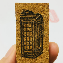 「電話亭」手刻印章 / “Telephone Kiosk” Handmade Stamp 第5張的照片