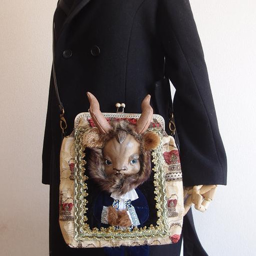 Cuddle a Fluffy 福寿ドール ゴブラン織バッグ