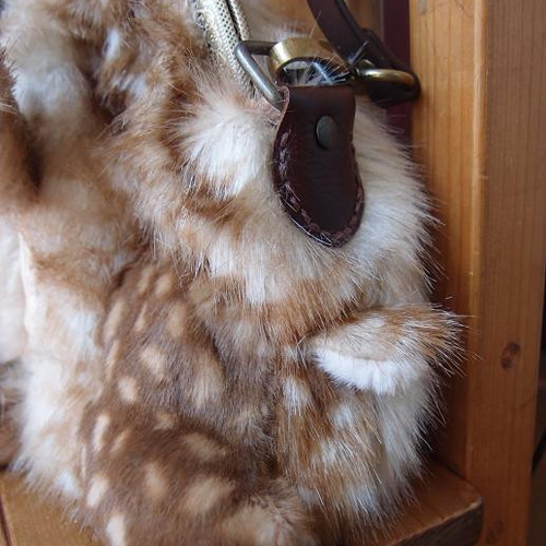 人形作家 福寿りり ウサギ ポシェット Cuddle a Fluffy.福寿さま作