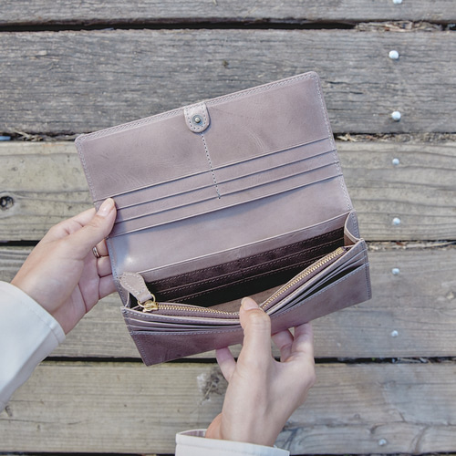 glart ロングウォレット ステンドグラス風ドアデザイン 長財布 ライト