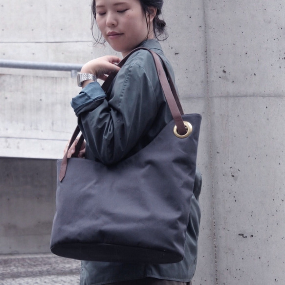 不對稱手提包卡其色改變UC 101富士Kimmei 第4張的照片