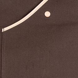 購入可【alter】アシンメトリーの帆布ショルダーバッグ U0208 日本製　栗＜ムラ織り生地　栗色＞ 5枚目の画像