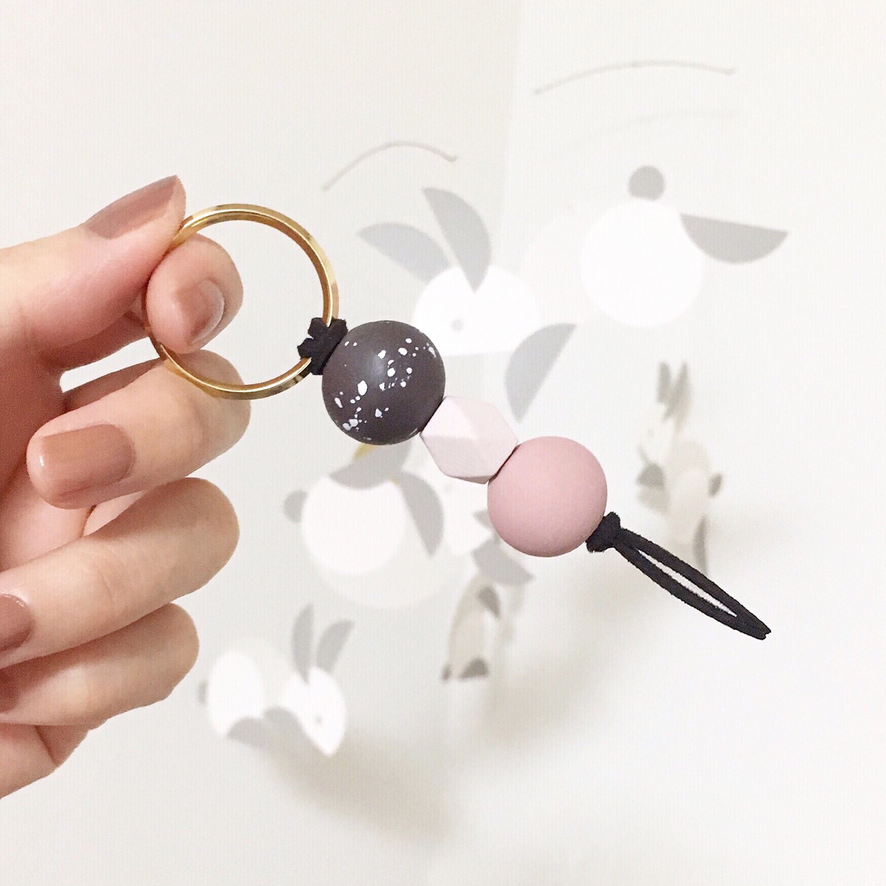 ウッドビーズのお色を選べます☆ 