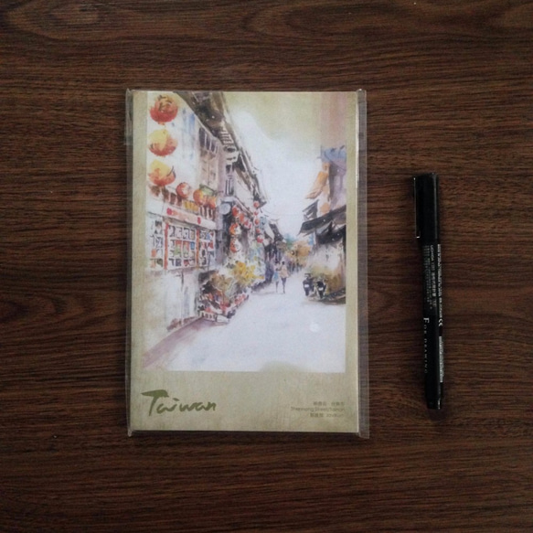 台灣水彩100頁筆記本-台南神農街 第1張的照片
