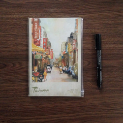 台灣水彩100頁筆記本-迪化街 第1張的照片