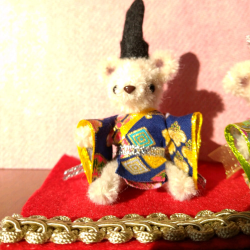 ミニチュア モールアート くまちゃん お雛様 ひな人形・雛飾り