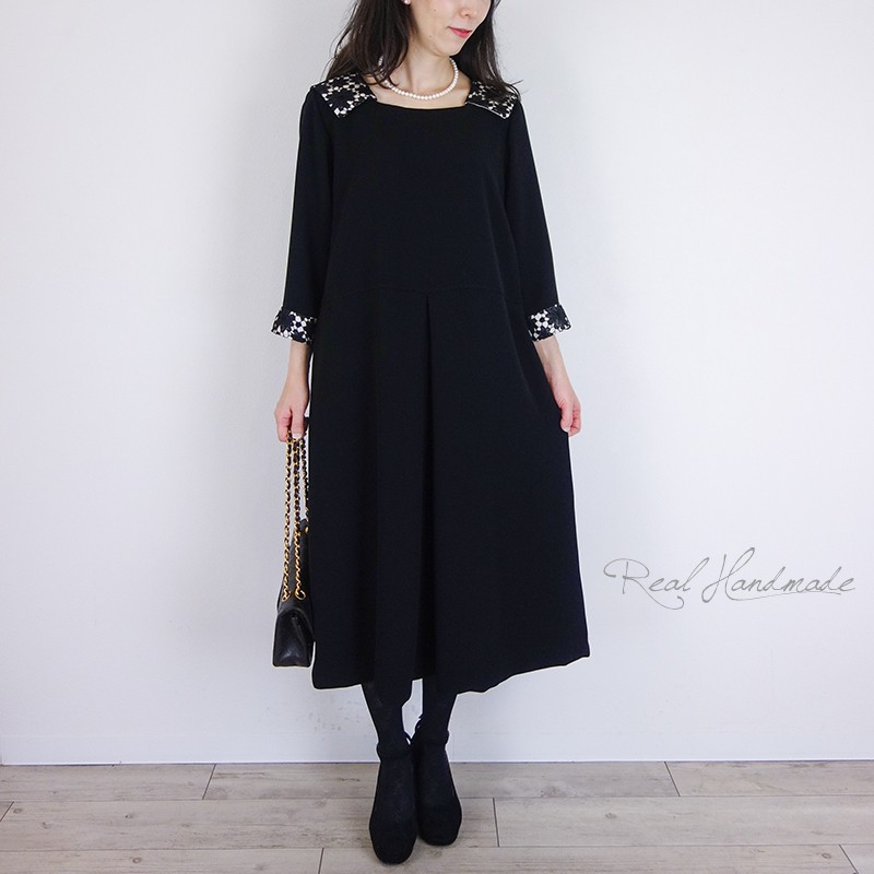 [予約販売] ジョーゼットケミカルレースタックワンピース*卒園 卒業 結婚式 ウエディング フォーマル