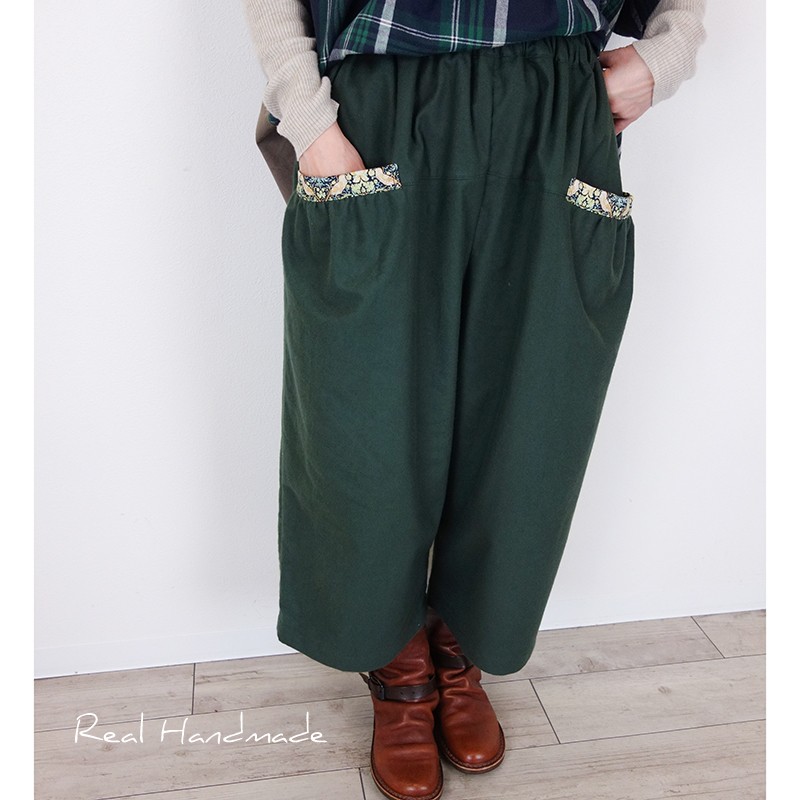 [予約販売] 起毛モスいちご泥棒前後切替パンツ 10,504円