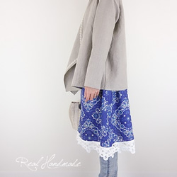 [予約販売]　ヨーロッパリネンレース羽織りカーディガン 8枚目の画像