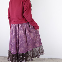 アンティークローズチュール重ねスカート 3枚目の画像