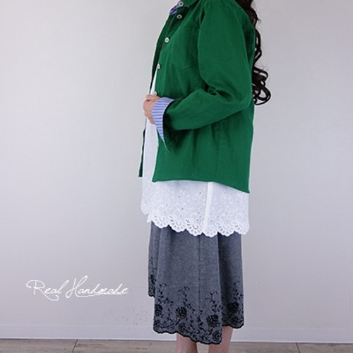 予約販売] エバーグリーンWガーゼクルミボタンシャツ シャツ REAL 通販