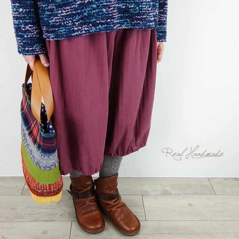 [予約販売] Wガーゼラズベリーバルーンパンツ