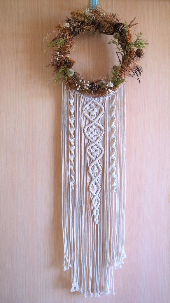 Macrame Wall Hanging-花編結牆壁掛飾 第1張的照片