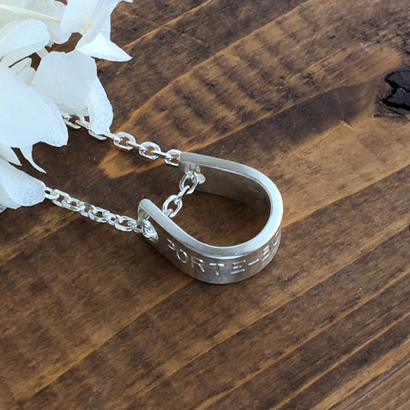 幸運馬蹄ホースシューシルバーネックレス６mm 2枚目の画像