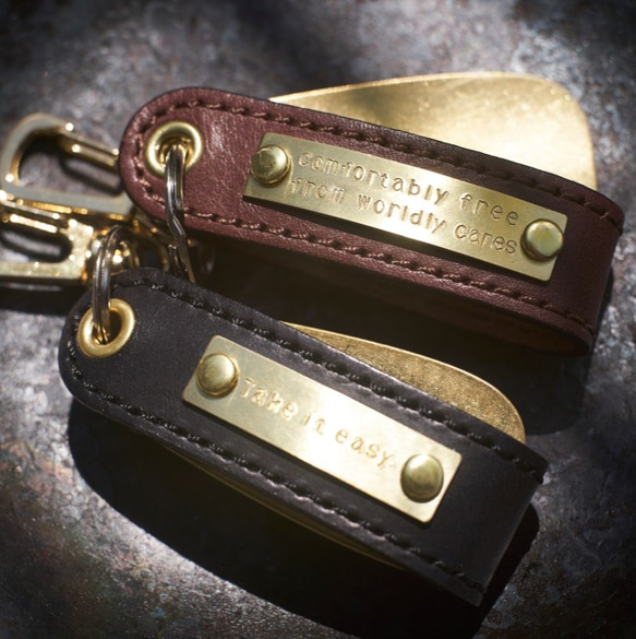 creema限定メンズ刻印真鍮プレート本革シューホーン（靴ベラ）        Ω 人気・おすすめ｜使いやすい・旅行におすすめ 品質保証 全国発送 在庫限り