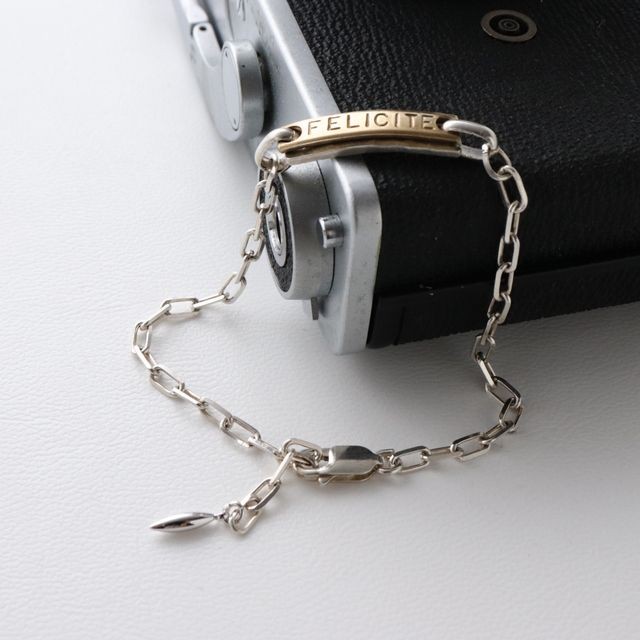 creema限定ペアにもなるメンズブレスレットバイカラー