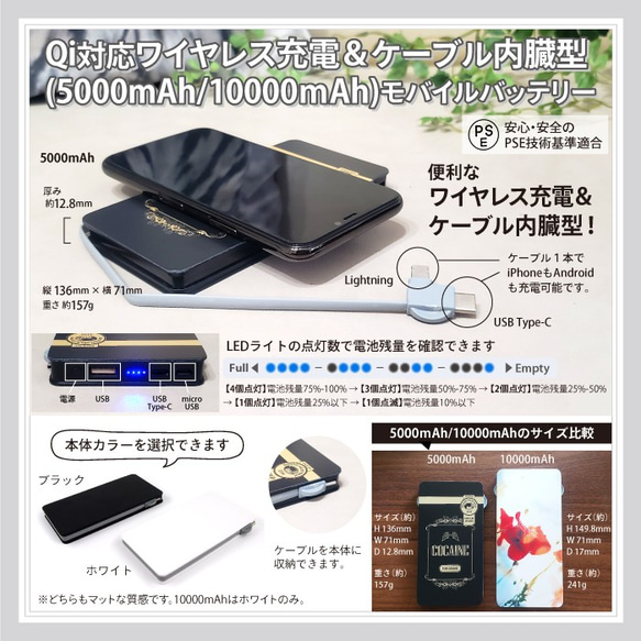 「EXORCIST」モバイルバッテリー #mb-0014【受注生産・通常5～6営業日発送】 3枚目の画像