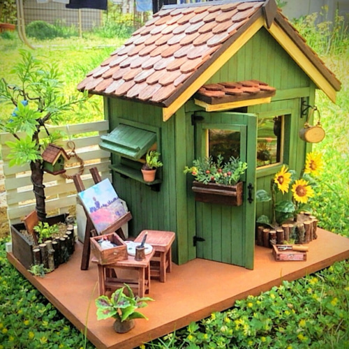 ミニチュアハウス ミニチュアガーデン ドールハウス 置き物 ミニチュア