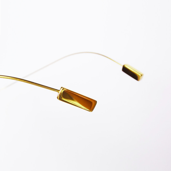 【PRE-ORDER】Japanese made glasses "BOOKART Fringe_gold" 第4張的照片