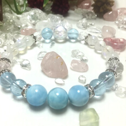 ◉marveお薦め◉ラリマー/インカローズ/タイチンゴールド P-175