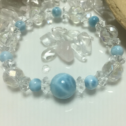 ラリマー/インカローズ/タイチンゴールド P-175-10 ラリマー/インカローズ/タイチンゴールド P-175-10 天然石